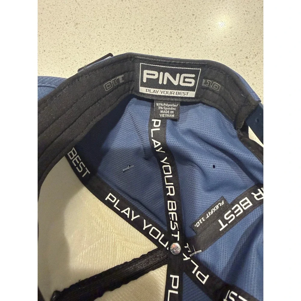 NWT PING PYB Flex Golf Hat in‎ Blue